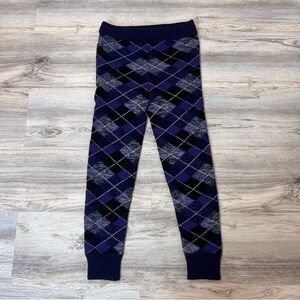 Vivienne Westwood Vintage MacPoiret Argyle Purple Leggings